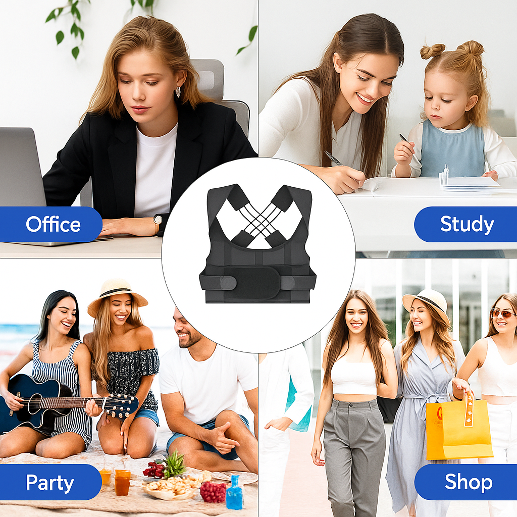 Adjustable Back Posture Corrector/ Slouching Relieve Pain Belt Women Men