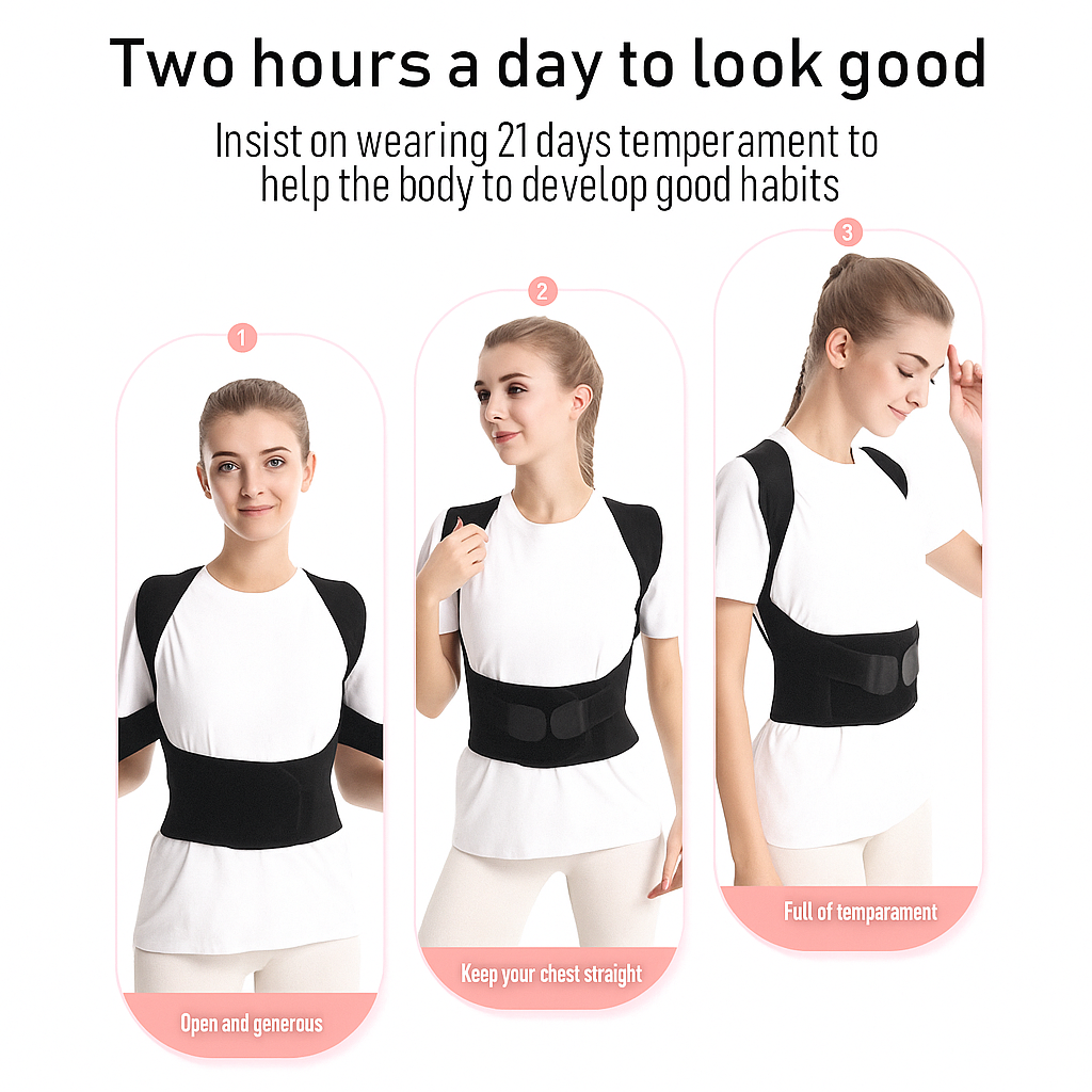 Adjustable Back Posture Corrector/ Slouching Relieve Pain Belt Women Men