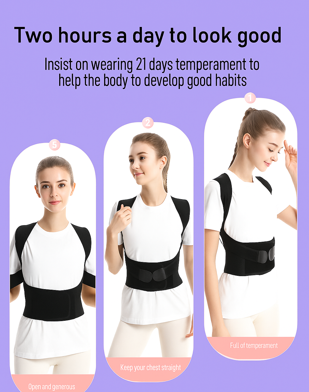 Adjustable Back Posture Corrector/ Slouching Relieve Pain Belt Women Men